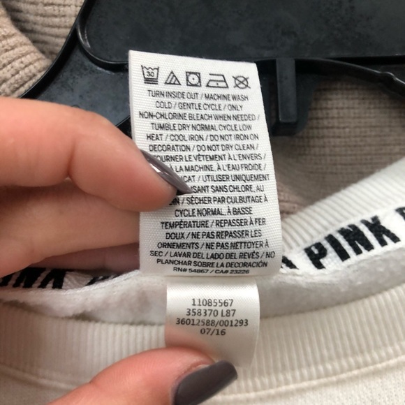 VS Pink | Sequin Logo Crewneck - Picture 5 of 5